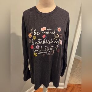 Floral Graphic Women's Shirt - Black